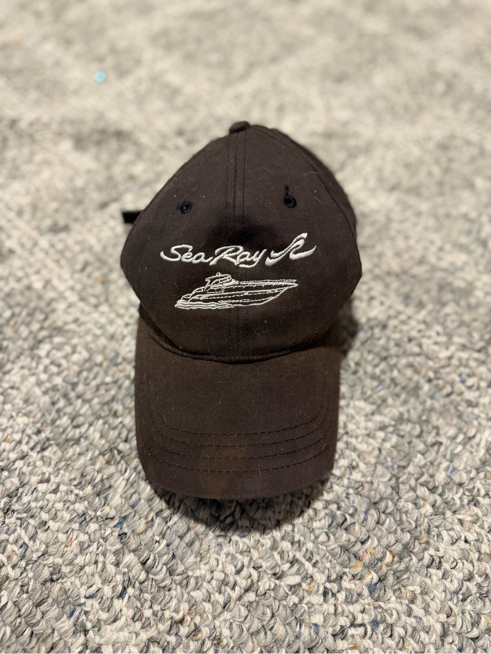Black Embroidered Baseball Cap